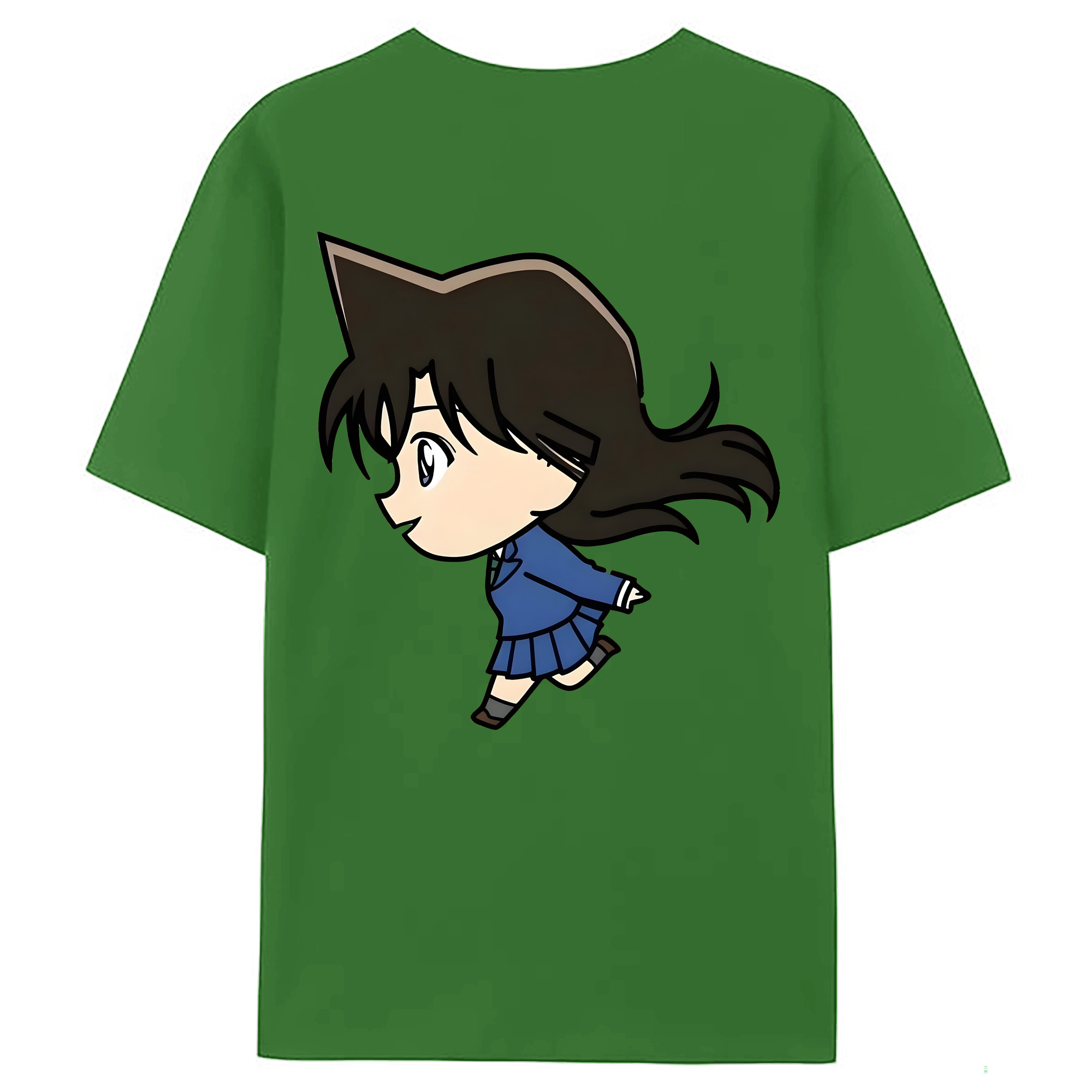 （画像用） 名探偵コナン 毛利 蘭 もうり らん、モーリ ラン Detective Conan Rachel Moore レディース半袖Tシャツ(バックプリント)